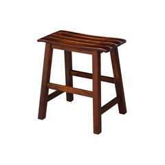 Slat Seat Stool - 18" Seat Height , Espresso