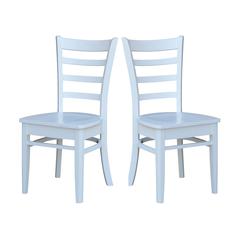 Set of Two Emily Side Chairs, White