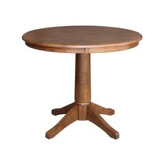 36" Round Top Pedestal Table - 29.9" Height