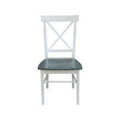 Solid Wood X-Back Dining Chair for Farmhouse Kitchen or Dining Room