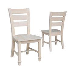 Tuscany Unfinished Hardwood Dining Chairs for Kitchen or Dining Room