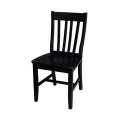 Set of Two Cafe Chairs, Black