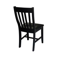 Set of Two Cafe Chairs, Black
