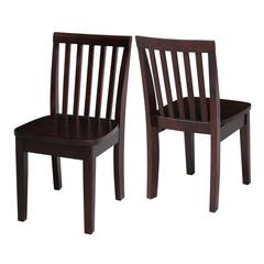 Set of Two Mission Juvenile Chairs , Rich Mocha