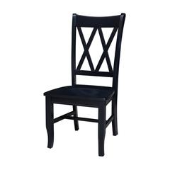 Double XX  Dining Chairs - Set of 2 in Black