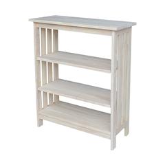 Mission Shelf Unit - 3 Tier, Unfinished