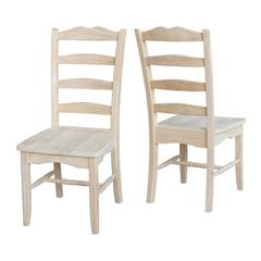 Set of Two Magnolia Chairs, Unfinished