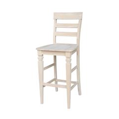 Java Bar height Stool - 30" Seat Height, Unfinished