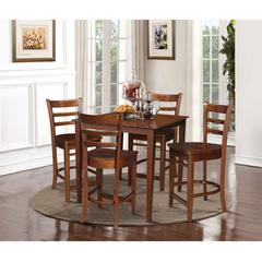 36" x 36" Counter Height Table with 4 Emily Counter Height Stools - 5 Piece Set