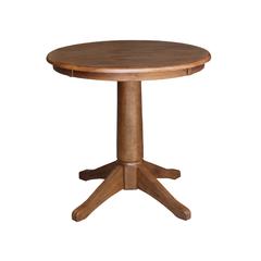 30" Round Top Pedestal Table - 29.9" Height