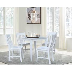 30" x 30" Dining Table with 4 Chairs - 5 Piece Set