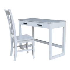Carson Desk with Two Drawers and Chair