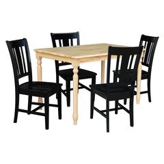 Set of 5 pcs - 3048 Table with 4 RTA Chairs
