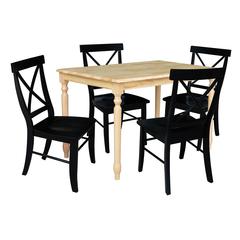 Set of 5 pcs - 3048 Table with 4 RTA Chairs