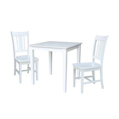 30X30 Dining Table With 2 San Remo Chairs