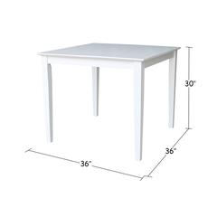 Solid Wood Top Table - Dining Height