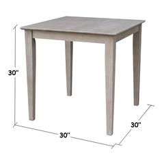 Solid Wood Top Table - Dining Height
