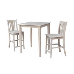 30X30 Counter Height Table With 2 San Remo Stools
