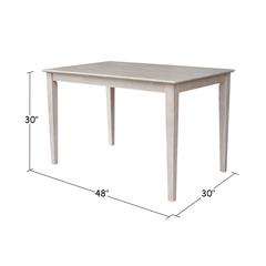 Solid Wood Top Table - Dining Height