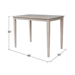 Solid Wood Top Table - Counter Height