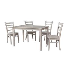 30X48 Dining Table With 4 Emily Chairs