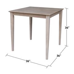 Solid Wood Top Table - Counter Height