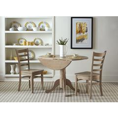 42" Dual Drop Leaf Table With 2 Emily Side Chairs