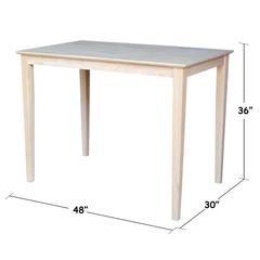 Solid Wood Top Table