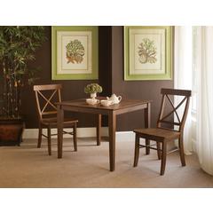 36" x 36" Dining Table With 2 Side Chairs