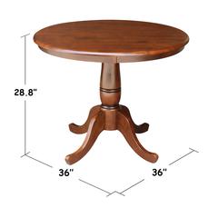 36" Round Top Pedestal Table - 28.9"H
