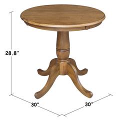 30" Round Top Pedestal Table - 28.9"H