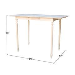 Table With Butterfly Extension, Unfinished