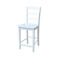 Madrid Counter height Stool - 24" Seat Height, White