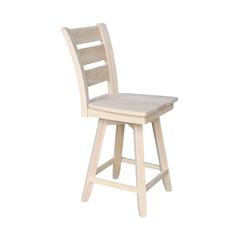 Tuscany Counter height Stool - With Swivel And Auto Return - 24" Seat Height, Unfinished