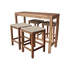 Set of 5 pcs -Table with 4 RTA stools