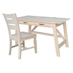 Serendipity Desk with 2 Drawers and Chair 727506562022