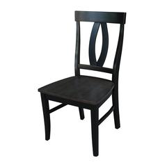 Set of Two Cosmo Chairs, Coal-Black/washed black