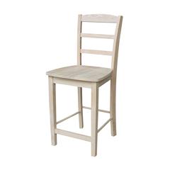 Madrid Counter height Stool - 24" Seat Height, Unfinished
