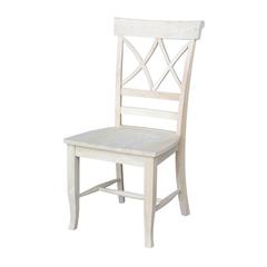 Set of Two Lacy Dining Chairs, Unfinished