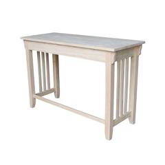 Mission Desk With Drawer, Unfinished