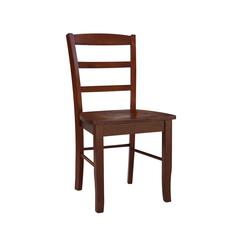 Set of Two Madrid Ladderback Chairs, Espresso