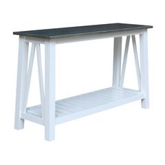 Surrey Console/Sofa Table, White/heather gray