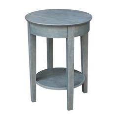 Phillips Accent Table with Drawer, Heather grey-antique washed