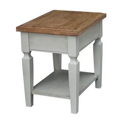 Vista End Table, Hickory/Stone Finish, Hickory/Stone