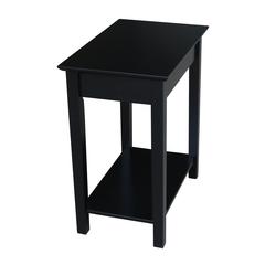 Narrow End Table, Black