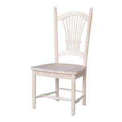 Set of Two Sheafback Chairs, Unfinished