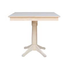 36" x 36" Square Top Pedestal Table  - 35.9"H