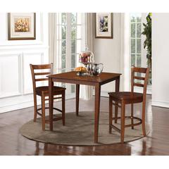 36" x 36" Counter Height Table with 2 Emily Counter Height Stools - 3 Piece Set