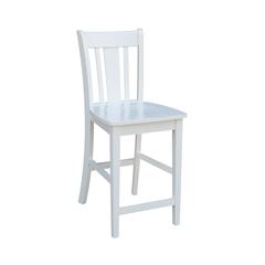 San Remo Counter height Stool - 24" Seat Height, White