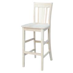 San Remo Bar height Stool - 30." Seat Height, Unfinished
